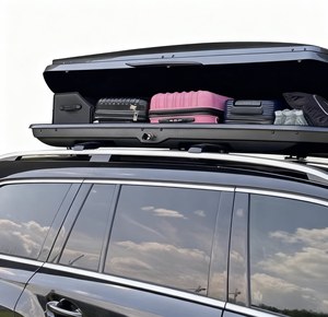 Boîte de toit de voiture DH étanche en ABS+PC, verrouillable, simple face, taille personnalisée, grande capacité 500L-600L, adaptable universellement aux SUV - Product Image 1
