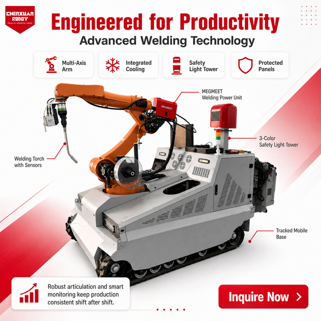 Tracked Mobile Welding Robot Equipped with Seam Tracking for Large Component Industrial on Site Welding