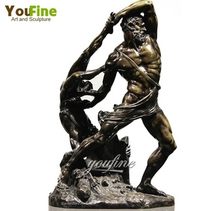 Reproducción de la Famosa Estatua Clásica <span class=keywords><strong>Griega</strong></span> de Hércules con Serpiente, <span class=keywords><strong>Escultura</strong></span> de Bronce a Precio de Mayoreo - Product Image 5