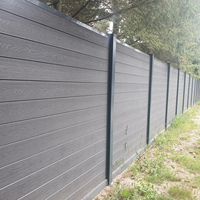 Vente en gros bon marché Clôture de jardin WPC facile à installer Anti-UV Panneaux de clôture écologiques en bois, plastique, aluminium composite