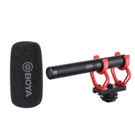 Microphone canon super cardioïde BOYA BY-BM2040 professionnel pour enregistrement, prêt à l'emploi, pour smartphones, appareils photo reflex numériques, PC, 3,5 mm