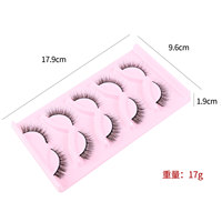 Nouvelles 5 paires de faux cils style renard légers, 5D naturels volumisants, allongeant la queue, effet œil de chat