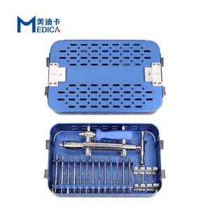 Kit Instrumen Ekstraktor Sekrup Rusak Fiksasi Tulang Implan Ortopedi Hewan - Product Image 3