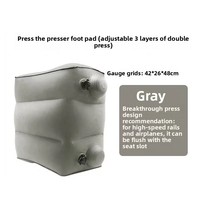 Repose-pieds gonflable pliable portable à hauteur réglable, coussin de voyage essentiel pour enfants et adultes, voyage en avion
