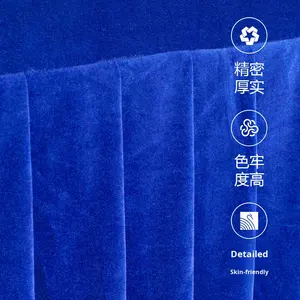 <span class=keywords><strong>Mantel</strong></span> Rectangular Moderno de Terciopelo de Poliéster Personalizado <span class=keywords><strong>con</strong></span> Borde de Borlas para Reuniones y Exposiciones - Product Image 3