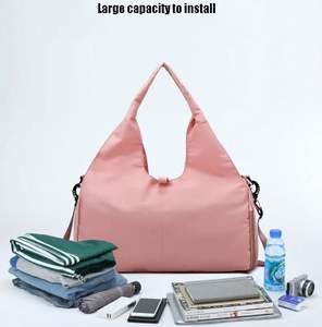 Sac de sport pour femme grande capacité, séparation sèche et humide, sac de sport Oxford, sac de voyage léger, sac de natation, sac de yoga - Product Image 5