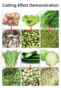 CB660 taglia verdure per prezzemolo sedano Okra a foglia verde peperoncino lavorazione triturazione alghe macchina da taglio affettatrice - Product Image 3