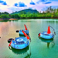 Petit bateau de barbecue à bulles d'eau, bateaux de pêche marins avec remorque d'occasion, bateau à console centrale et embarcation nautique