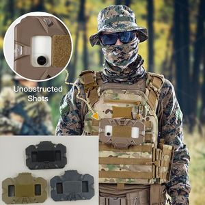 Soporte táctico para teléfono, montado en el pecho, plegable, con liberación con un solo toque, para uso militar y ciclismo - Product Image 3
