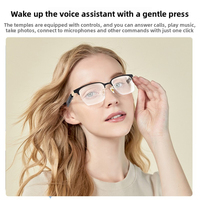 Nuevo Producto: Gafas Inteligentes con Pantalla Táctil Deslizante, Diseño Delgado, IA, Marco Metálico, Multifuncionales para Conducir, Llamadas y Música LG-01-11