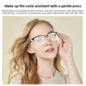 Gafas Inteligentes Bluetooth con Traducción <span class=keywords><strong>de</strong></span> Voz, Diseño Delgado y Deslizante, Marco Metálico, Multifuncionales <span class=keywords><strong>para</strong></span> Conducir, Llamar y Escuchar Música, Modelo LG-01-11 - Product Image 4