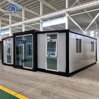 Casa Contenedor Modular Prefabricada de Lujo Personalizable de 20 pies/40 pies, Expandible, Moderna, Plegable, Portátil, Móvil, Mini Taller, Almacén