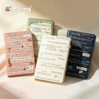 Carnet en PU Yalong A5 Vintage avec collage de citations anglaises, journal décoré de fleurs séchées et de constellations, 4 couleurs YLA5G004