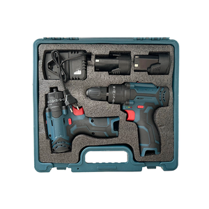 Kit combiné perceuse et tournevis sans fil 12V - Ensemble d'outils électriques au lithium-ion 2 pièces avec 2 batteries et chargeur <span class=keywords><strong>pour</strong></span> le bricolage et les réparations à domicile - Product Image 6