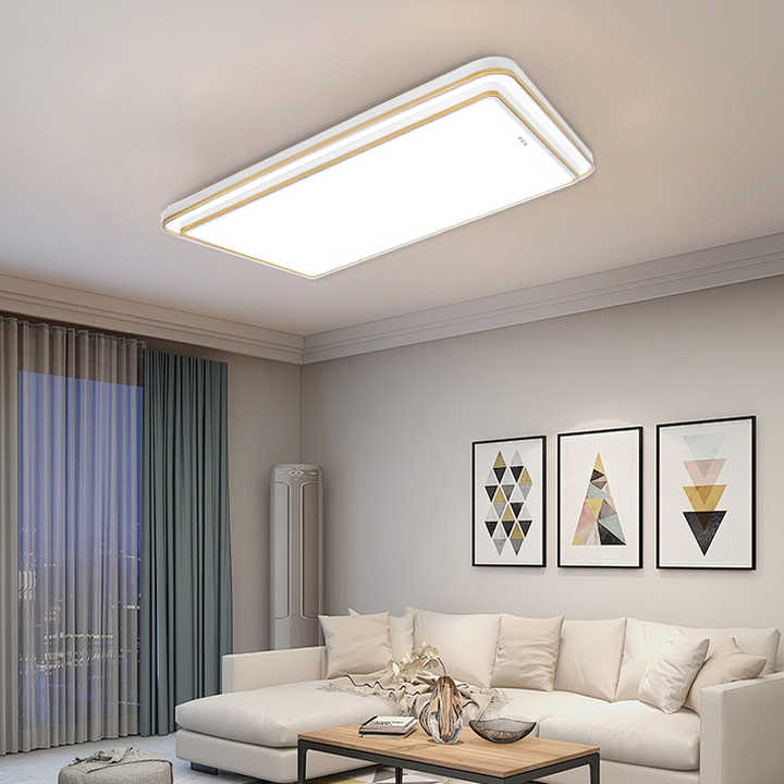 TCL 12w 18w 24w 직사각형 LED 조명 3 색 설정 거실 또는 침실 천장 조명용 습기 방진