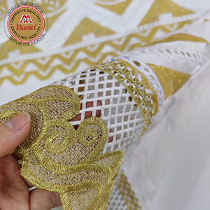 Robes en Tissu Bazin Riche de Qualité Supérieure 2026 pour Fêtes, Robes en Coton Brodées avec Motifs et Couleurs Magnifiques à Coudre pour Femmes ou Hommes - Product Image 4