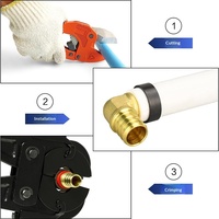Anneaux de sertissage en cuivre pour tuyaux PEX pour accessoires de robinet femelle