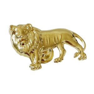 Perilla de mango macho de León electrochapada de aleación de zinc más nueva, manijas y perillas para muebles con diseño de animales - Product Image 1
