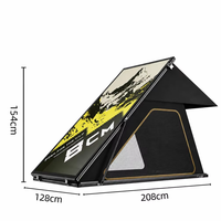 Hartschalen-Dachzelt 4x4 Aluminium Faltbares Auto-Dachzelt Schnellaufbau Wasserdichtes Campingzelt für SUV Offroad Overland