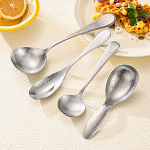 Cuchara de Titanio Puro, Agitador de Café Multifuncional, Cuchara Redonda Portátil de Titanio Cristalino para Uso en Exteriores, Mini Cuchara para Postre - Product Image 2