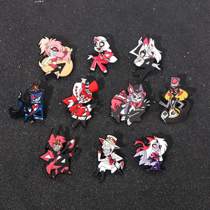 Hot Anime Personajes Pin Insignia Hazbin <span class=keywords><strong>Hotel</strong></span> Lindo Metal Colgante <span class=keywords><strong>Broche</strong></span> Insignia Broches de solapa - Product Image 6
