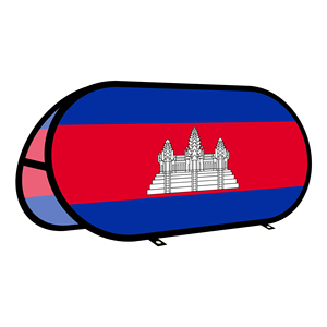 Cambodia Oval Pop up <b>Banner</b> Warp-knitted Fabric for Outdoor Advertising Promotion Outdoor Tent - Product Image 1
