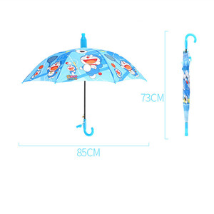 Paraguas Infantil con Dibujos Animados para Niñas, Cubierta de Plástico Antiderrames, Paraguas Recto Transicional con Mango en J de Plástico, Tela de Nailon 190T - Product Image 5