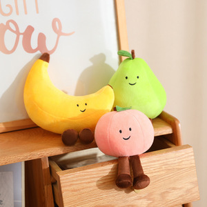 Peluche mignonne en forme de fruits : banane, pomme, <span class=keywords><strong>poire</strong></span> – Jouet en peluche doux, décoration pour la maison, accessoire pour chambre de filles et enfants - Product Image 6