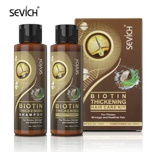 Großhandel Biotin Haarpflege Set Verdicken des Haar wachstum Anti Loss Natürliches Nachwachsen Biotin Haar Shampoo