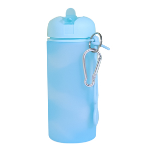 ขวดน้ำพับได้ปลอดสาร BPA สำหรับเด็ก  ขวดน้ำซิลิโคนเกรดอาหารแบบพกพา ขายส่ง - Product Image 2