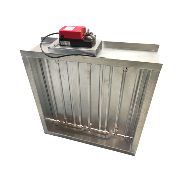 304 Stainless Steel Material Micro Proportinal Adjustment VCD Motorized Actuator SS304 air Volume Control Damper for air Duct