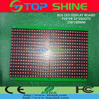 Panneau d'affichage LED P10*P8 jaune pour écran LED de bus, module LED couleur ambre pour affichage de destination LED de bus