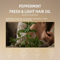 100% Minyak Rambut Esensial Peppermint Murni Perawatan Kulit Kepala Alami Aromaterapi Perawatan Rambut Bernutrisi 100ml Grosir Massal