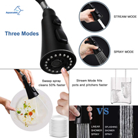 Grifo de Cocina Automático de Latón Sólido Sin Contacto, Grifo de Cocina con Sensor Sin Manchas, con Rociador Extraíble de 3 Configuraciones