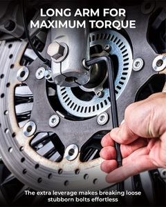 Professional Manufacturer 26pc Metric Imperial Black Hexagonal Ball Head L-shaped Wrench OEM Industrial-grade 40Cr - Product Image 3