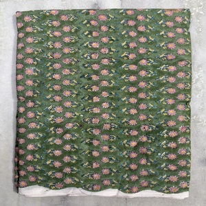 Tissu de robe en coton indien de haute qualité, écologique, doux, rose floral uni, pour filles et garçons, par yard, origine indienne - Product Image 6