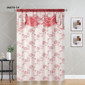 <span class=keywords><strong>Cortinas</strong></span> de Jacquard Floral de lujo, <span class=keywords><strong>cortinas</strong></span> decorativas para el hogar, <span class=keywords><strong>cortinas</strong></span> opacas con cenefas, <span class=keywords><strong>cortinas</strong></span> de bolsillo con varilla económicas al por mayor - Product Image 5