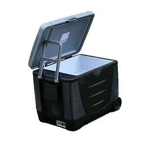 EVERCOOL DC12V 45L <span class=keywords><strong>Grand</strong></span> volume Glacière à bière européenne Refroidisseur Chauffeur Portable Camping Voiture Réfrigérateur <span class=keywords><strong>avec</strong></span> roues et poignée latérale - Product Image 3