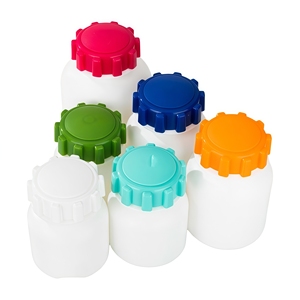 Etiqueta personalizable de PE, color personalizado, botella de recarga de tapa en forma de <span class=keywords><strong>rueda</strong></span> para suplementos nutricionales, pastillas, cápsulas y gomitas - Product Image 5