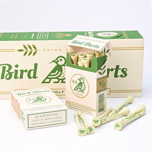 Bird Darts Tees de golf standard 2-3/4 pouces en bambou écologique, lot de 18, conception Swing Away - Product Image 2