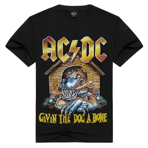 2023 grande taille 100% coton hip-hop plaine impression 3d Logo t-shirt fabricant Rock Band hommes t-shirt pour homme