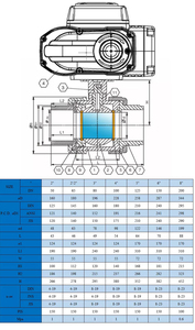 Vanne à boisseau sphérique motorisée double DN15 en PVC à 2 voies pour fluides aqueux - Product Image 6