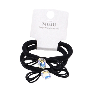 2 mảnh của Hàn Quốc phong cách pha lê tóc quan hệ thời trang scrunchies liền mạch khăn vòng liền mạch ban nhạc cao su Headband - Product Image 6