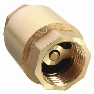 Venta de liquidación COVNA B2B: Válvula de retención antirretorno en línea de latón de 1/2 pulgada, 200 WOG, rosca hembra BSPP, tipo elevación vertical con resorte - Product Image 2