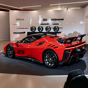 Kit carrosserie large en fibre de carbone pour <span class=keywords><strong>Ferrari</strong></span> <span class=keywords><strong>SF90</strong></span> – Kit complet de mise à niveau avec jupes latérales et diffuseur arrière – Offre spéciale - Product Image 1