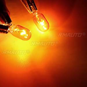 Lot de 10 ampoules halogènes W5W T10 194 158 12V 5W ambre/orange pour voiture, éclairage de tableau de bord, lecture et éclairage intérieur - Product Image 2