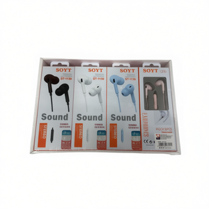 Soyt ST-1139 Stereo Earphones With Microphone Rock Bass Sound 12 Pcs Pack - Product Image 2