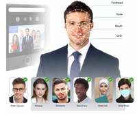 Terminal de sécurité domestique 4G avec application, écran large, reconnaissance faciale et empreinte digitale pour 5 personnes, compatible avec différents types de peau