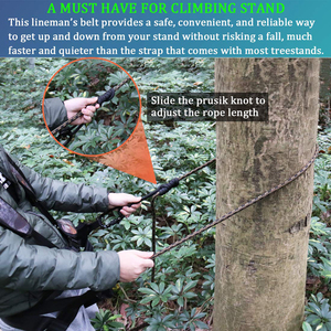 Gậy Đá Dễ Điều Chỉnh An Toàn Dây Leo Núi Dây Cứu Sinh Săn Bắn Cắm Trại Leo Núi Treo Cây Chống Rơi - Product Image 3