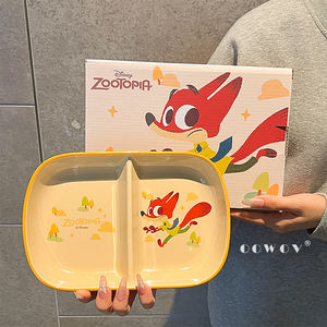 Assiette compartimentée en céramique de dessin animé Disney pour un usage domestique, des fêtes et des cadeaux de Noël à l'école - Product Image 2